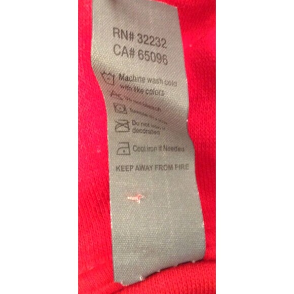 Kansas City Football Hoodie Sweatshirt Men XL Red Pullover Oversized Sports - Picture 12 of 12